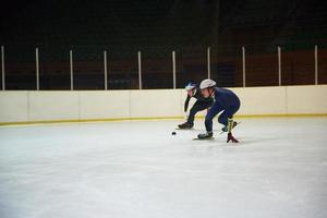 vista de patinaje de velocidad foto