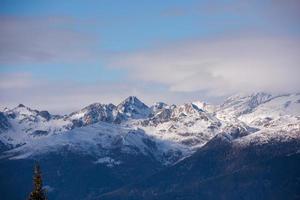 winter mountains view photo