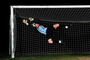 vista de jugador de futbol foto