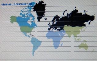 world map macro on tft screen photo