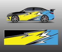 abstract Racing graphic vector for sport car wrap design