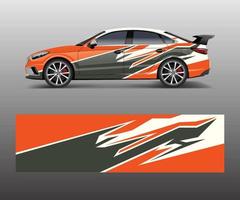 Car wrap decal design vector. Graphic abstract racing designs for vehicle, , race, adventure template design vector