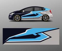 Car decal graphic vector wrap vinyl sticker. Graphic abstract wave shape designs for branding, race and drift car template design vector