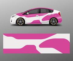 Company branding Car decal wrap design vector. Graphic abstract shapes designs company car vector