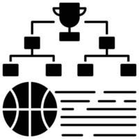 icono de liga, tema de baloncesto vector