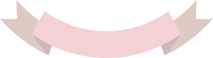 ruban et bannière pastel rose png