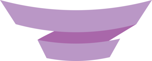 lint en banner in pastelkleur png