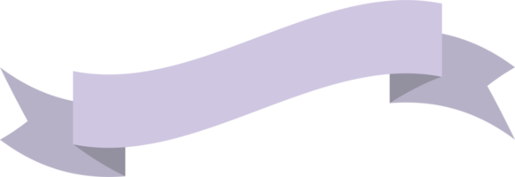 Purple ribbon and banner png