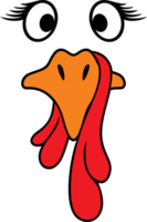 Turkey Face Illustration png