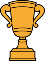 goldene trophäenbecherillustration png