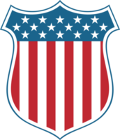 Verenigde Staten van Amerika schild - Amerikaans patriottisch symbool illustratie png