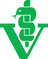símbolo de clínica veterinária - cobra caduceu com ilustração de vara png