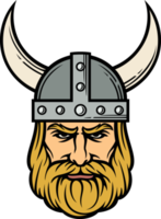 ilustración de cabeza de vikingo png