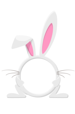 Free Avatar frame rabbit or hare, animal round template 11618007 PNG with  Transparent Background