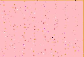 Light Red, Yellow vector cover in polygonal style with circles.
