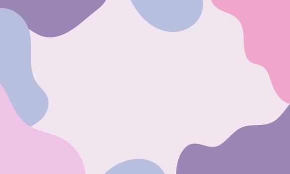 Aesthetic abstract background with soft pastel color. Organic shapes in art background. Blob liquid background with soft pastel color. vector