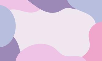 Aesthetic abstract background with soft pastel color. Organic shapes in art background. Blob liquid background with soft pastel color. vector