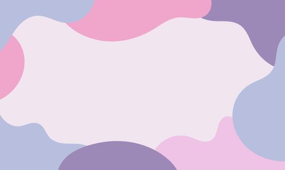 Aesthetic abstract background with soft pastel color. Organic shapes in art background. Blob liquid background with soft pastel color. vector