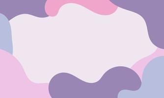 Aesthetic abstract background with soft pastel color. Organic shapes in art background. Blob liquid background with soft pastel color. vector