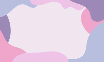 Aesthetic abstract background with soft pastel color. Organic shapes in art background. Blob liquid background with soft pastel color. vector