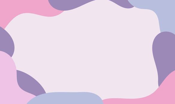 Aesthetic abstract background with soft pastel color. Organic shapes in art background. Blob liquid background with soft pastel color. vector