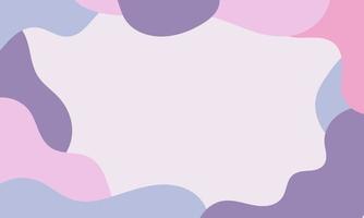 Aesthetic abstract background with soft pastel color. Organic shapes in art background. Blob liquid background with soft pastel color. vector