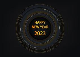 abstract background happy new year 2023 for paper card template vector illustration