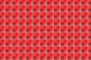 Gingham plaid seamless pattern design with red color stripe. Endless fabric pattern decoration for clothing. Lined gingham plaid pattern vector for scarves, blankets, or duvets.