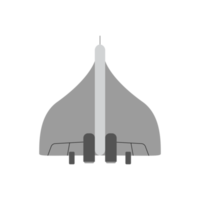 avión de combate en diseño plano png