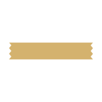 basic shape design element in golden color png