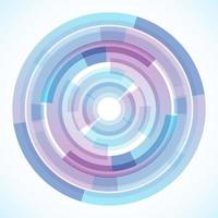 Geometric frame from circles, vector abstract background, wallpaper