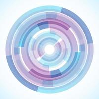 Geometric frame from circles, vector abstract background, wallpaper