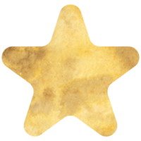 Beautiful watercolor star. Transparent PNG clipart