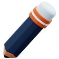 illustration de l'icône de rendu 3d crayon png