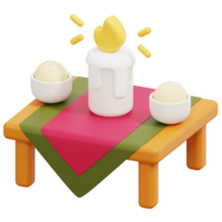 ilustração de ícone de renderização 3d de mesa png