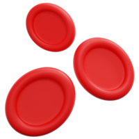 ilustração de ícone de renderização de células sanguíneas 3d png