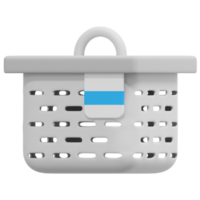 hamper 3d render icon illustration png