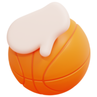 dribble 3d render icon illustration png