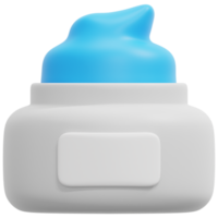 cream 3d render icon illustration png