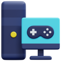 ilustração de ícone de renderização 3d de jogo de computador png