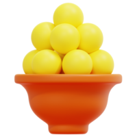 laddu 3d render icono ilustración png