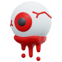 globo ocular 3d render icono ilustración png