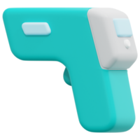 thermometer gun 3d render icon illustration png