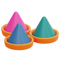 powder 3d render icon illustration png