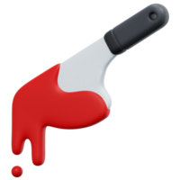 cuchillo 3d render icono ilustración png