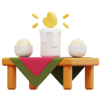 table 3d render icon illustration png