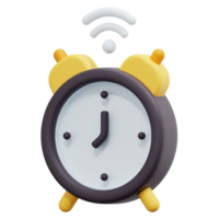 alarm clock 3d render icon illustration png