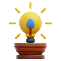 growth 3d render icon illustration png