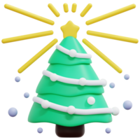 christmas 3d render icon illustration png