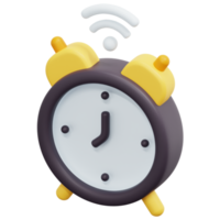 alarm clock 3d render icon illustration png